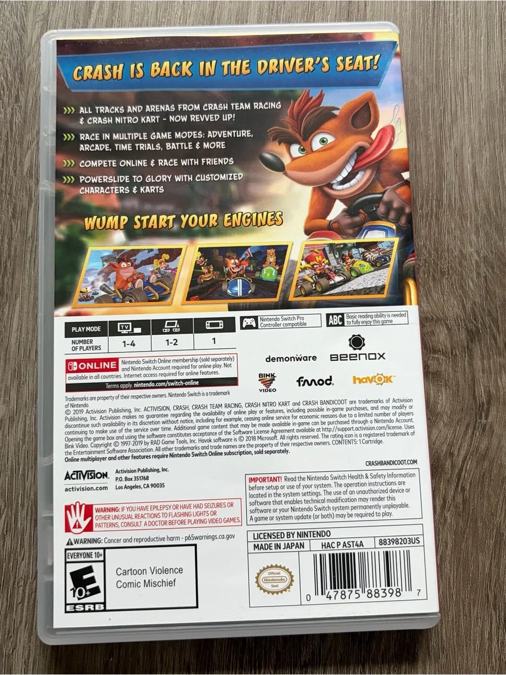 Crash Team Racing: Nitro-Fueled Nintendo Switch
